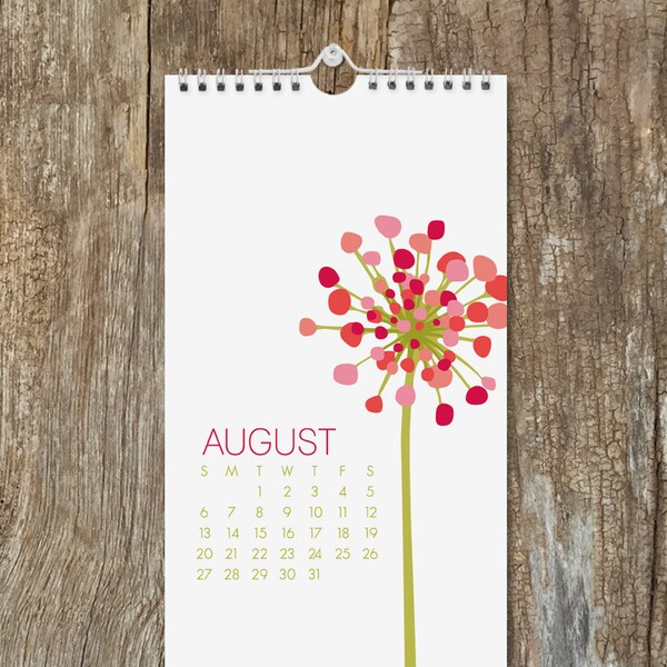 2017 Wall Calendar / Botanical Calendar / Floral
