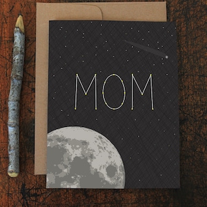 cartão de dia das mães/cartão de aniversário para a mãe/você é estelar