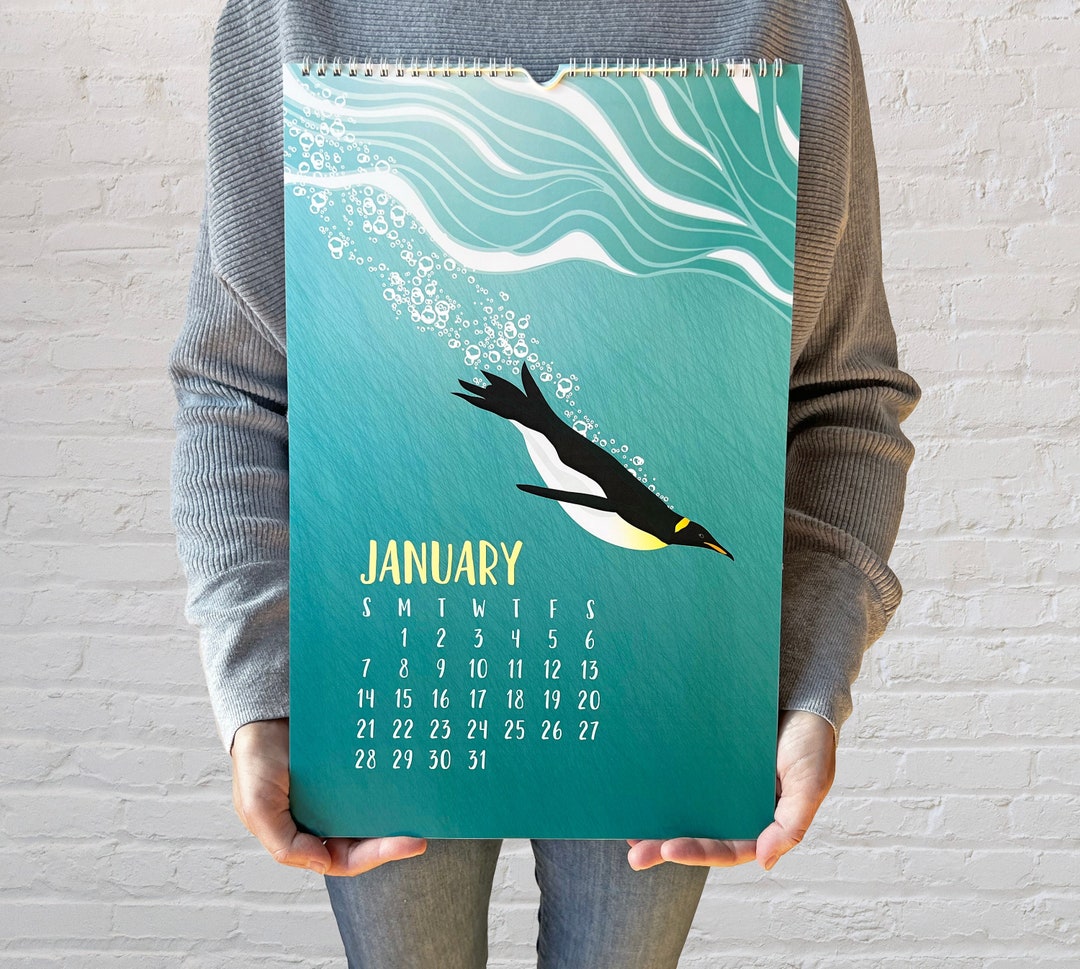 2024 Wall Calendar / Large Wildlife Calendar / Endangered Species Etsy