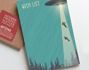 UFO Anti-Trump wish list notepad