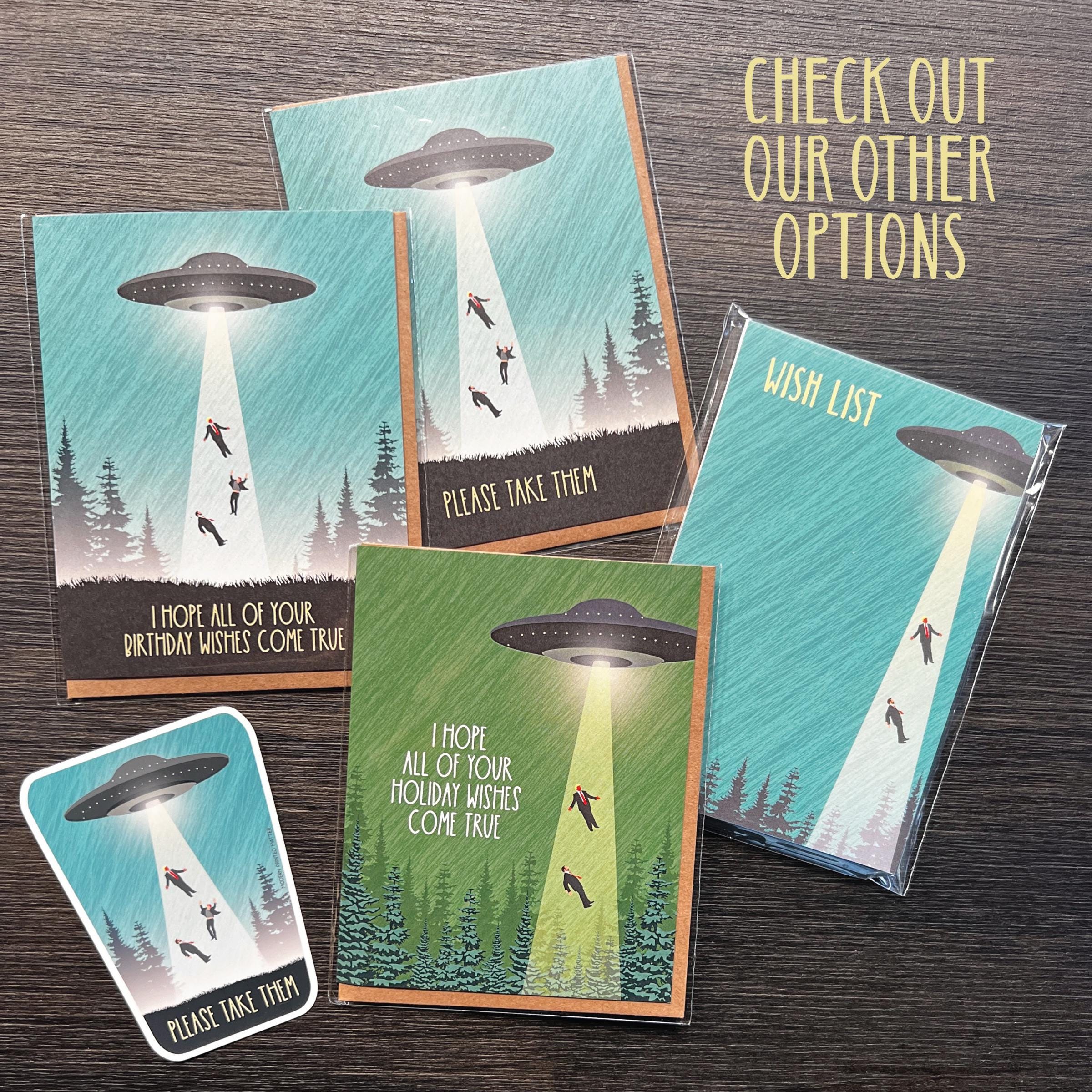 UFO Anti-trump Wish List Notepad - Etsy