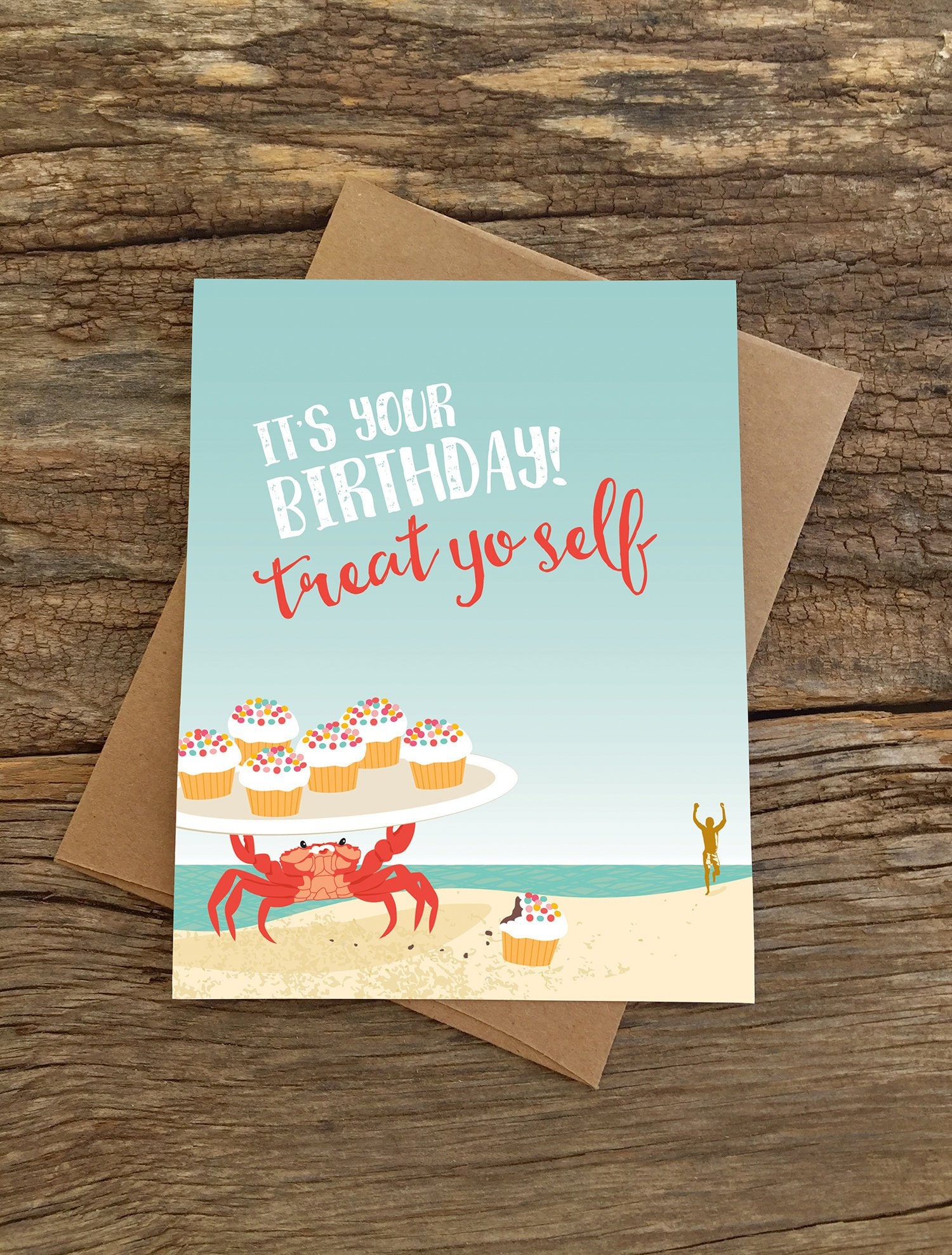 Carte D’anniversaire Humoristique – Crabe Rigolo – Pour Lui Ou Elle, Neuve