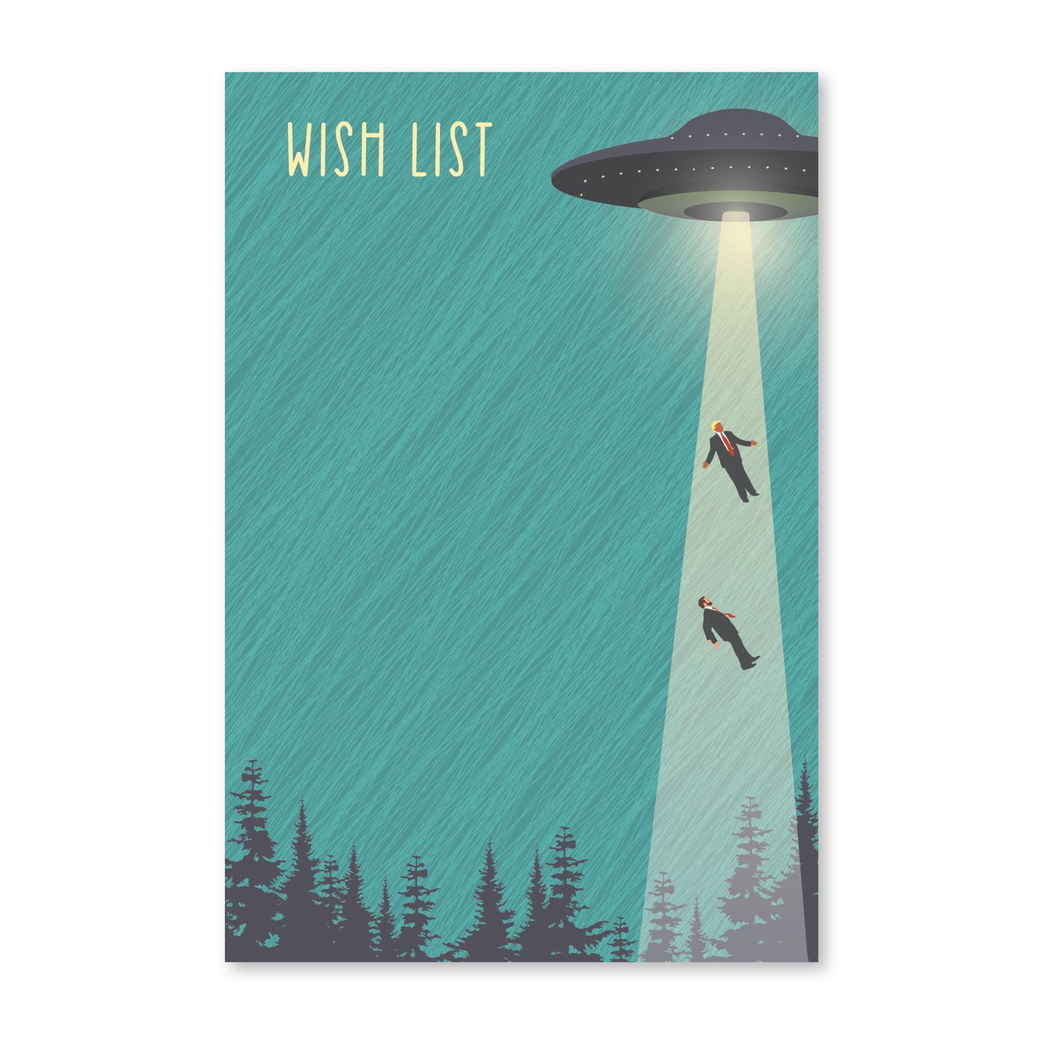 UFO Anti-trump Wish List Notepad - Etsy