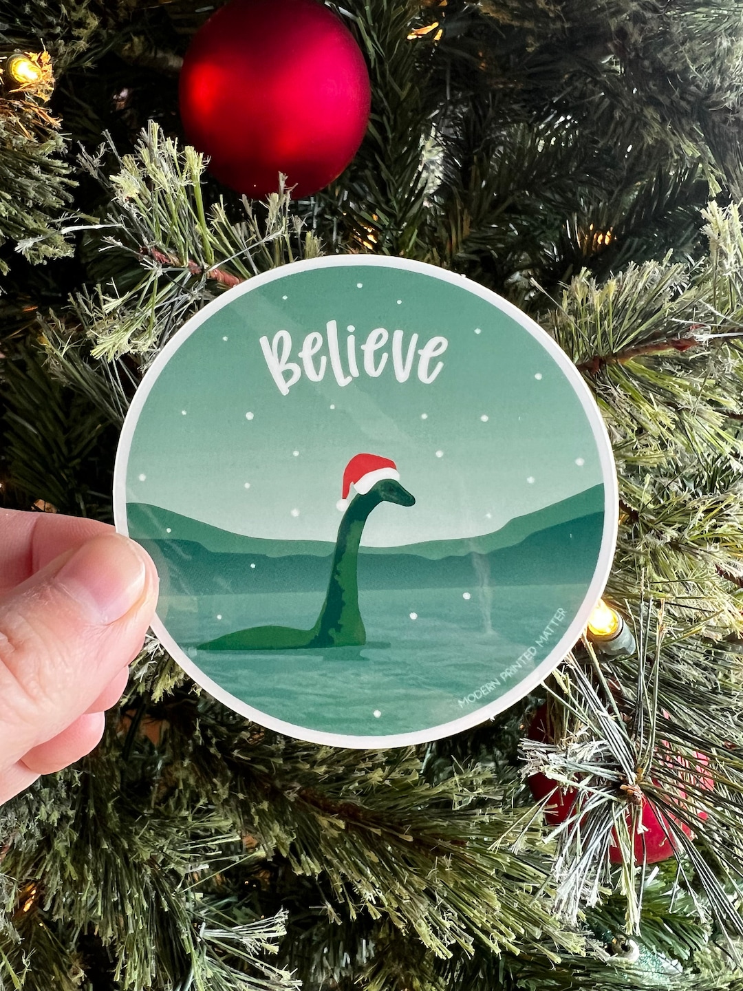 Nessie Believe Sticker - Etsy