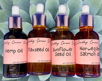 Oils for Hermit Crabs, Organic Unrefined Cold-Pressed Oil Bundle, Hermit Crab Food, Hermit Crab Oils, Natural Oil for Hermit Crabs
