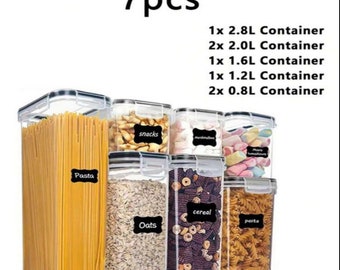 7pcs/Airtight Food Storage Containers