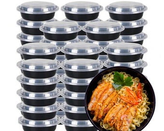 50pcs 450ml Kitchen Meal Prep Container Baking Packaging Box, Food Storage Container