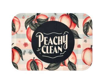 Peachy Clean Contemporary Bath Mat