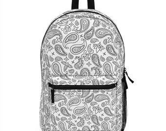 White Bandana Backpack