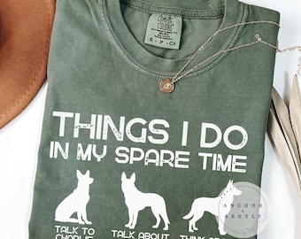 Personalized Belgian Malinois Comfort Colors Shirt: Funny Dog Mom/Dad Gift