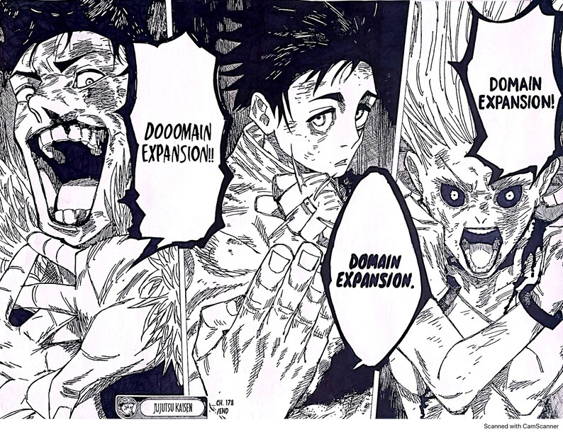 Jujutsu Kaisen Manga Poster Custom Manga Panel Drawing Poster Jujutsu Kaisen Manga Poster Custom Manga Panel Drawing Poster