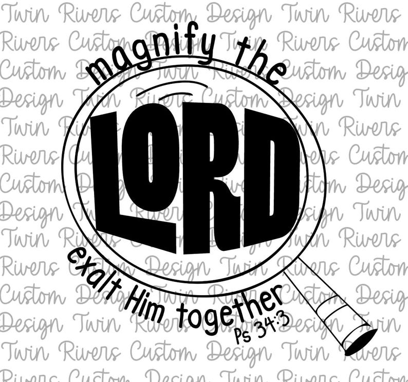 Exalt Lettering Magnify the Lord and Exalt Him Together, Ps 34:3VBS Design, PNG, SVG - Etsy