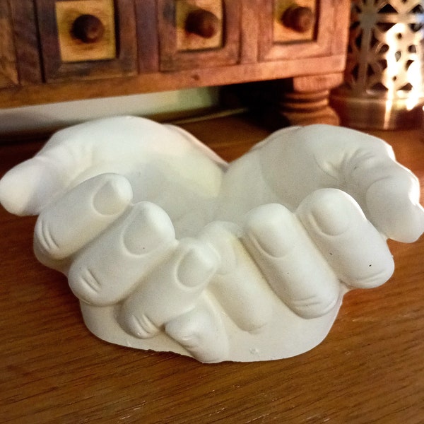 Open Hands Ornament Candle Holder
