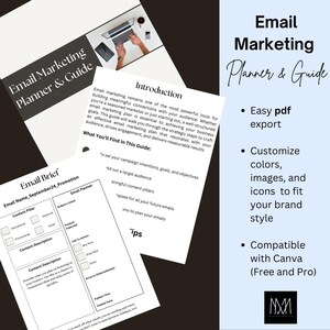 Email Marketing Planner | Email Marketing Guide| Weekly Email Planner | Monthly Email Planner