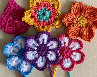 Bookmark, handmade bookmark, crochet, crochet bookmark, flower bookmark, heart bookmark, bookish gift, books, bookish, handmade, booklover