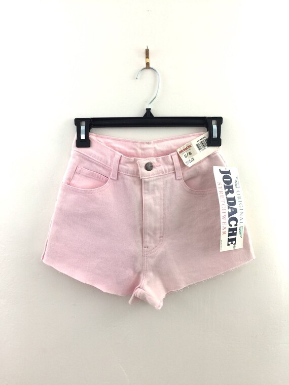 Jordache Baby Pink Vintage Jean Cutoff Shorts Gem