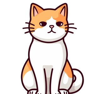 Pegatina de gato genial