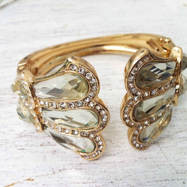 Jessamine rose Vintage Red Carpet gold Crystal Bracelet