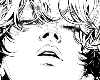 K-Pop Inspired Digital Coloring Sheets: No. 5