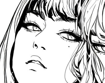 K-Pop Inspired Digital Coloring Sheets: No. 11