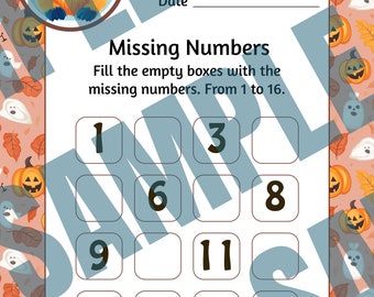 Counting Skills Math Worksheet for Kids (Ages 4-6)