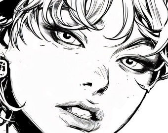 K-Pop Inspired Digital Coloring Sheets: No. 4