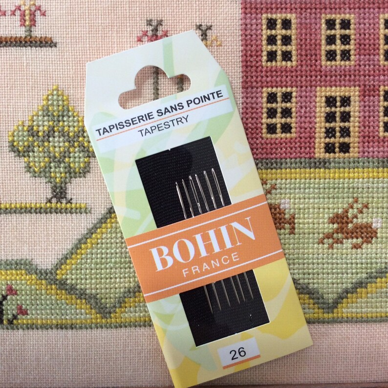 Cross stitch tapestry needle Bohin needles Size 26 or Size 28 Etsy