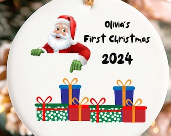 Ornament Christmas First Christmas Ornament Personalized Ornament Gift for New Baby Personalized Gift