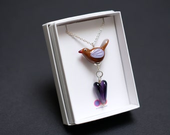 Love Bird Pendant - Heart