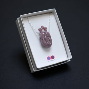 Anatomical Glass Heart Pendant image 8