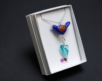 Love Bird Pendant - Heart