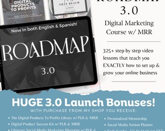 Full Roadmap 3.0 Business Builder & Digital Marketing Course | Master Resell Rights | MRR | Done For You Digital Product | PLR | DFY Course