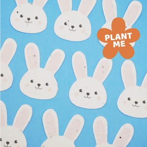 Lapins de Pâques à planter - Contient des graines de fleurs sauvages