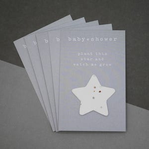 Baby Shower Bomboniere piantabili Stella Card Bomboniere x5