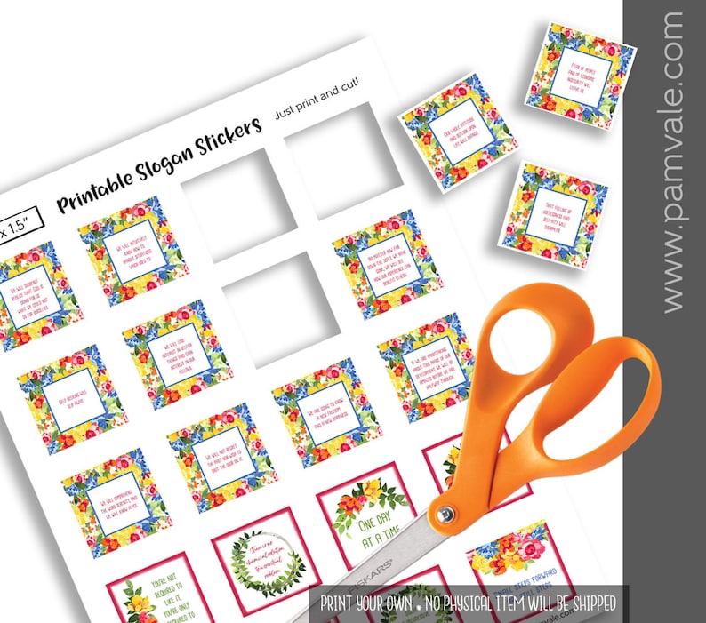 AA Promises Printable Labels 12 Step Bookplates Instant Etsy