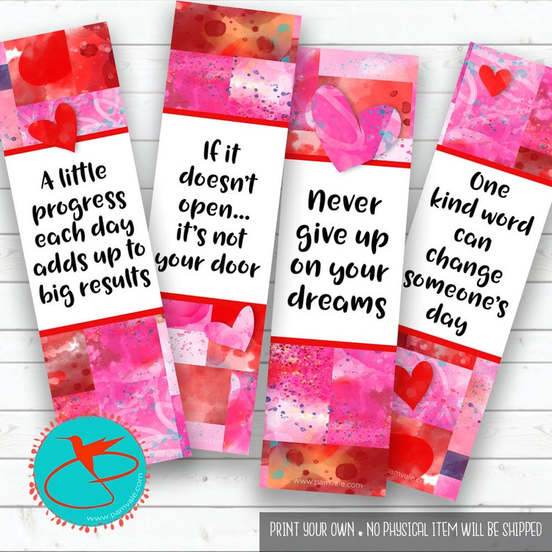 digital download serenity prayer printable bookmarks etsy