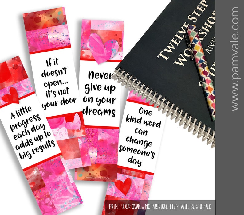 Serenity prayer printable bookmarks - textlery