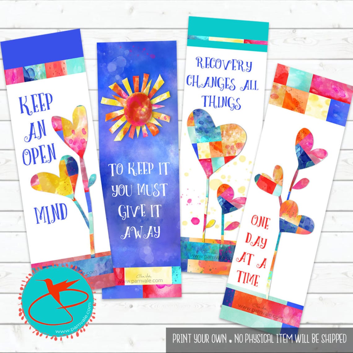 Full serenity prayer printable bookmarks - synmens