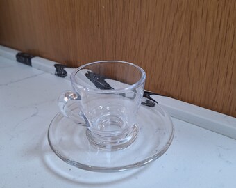 arabic glass coffee cup saucer