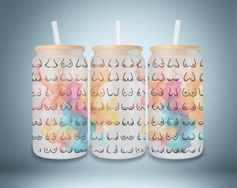 Boob Diversity Sublimation Design | Feminist Mugs and Libbey Cans (PNG & SVG Digital Download)