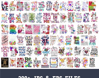300+ Kids T-shirt design pack, Sublimation designs, JPG and EPS