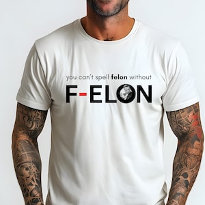 Lustiger digitaler Download | "Ohne F-Elon kann man Felon nicht buchstabieren"PNG | Sofort Download