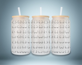 Boob Sublimation Design | Feminist 11oz Mug & Libbey Glass Can (Digital Download)