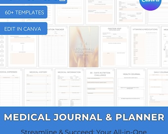 Ultimate Digital Health Planner: Organize Your Wellness Journey (GoodNotes & Notability Friendly)