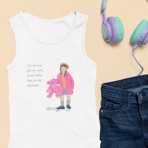 Women Jersey Tank Tank Top, White Cotton Top, Girl Graphic Tank Top, Summer Top, Cute Design Tank, Comfort Top, Unisex Athletic Heather Top