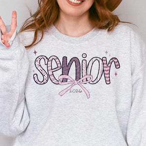 Senior Class of 2026 Sweatshirt, High School Graduation Gift Sweater, Back to School, Trendy Senior Sweatshirt, Class of 2026 Apparel