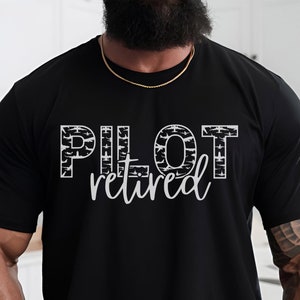 Pilot gifts for men, Gifts for pilots, Aviation gift, Military retired pilot dad, Air force aviator gift, Retired Pilot T-Shirt, Pilot tee