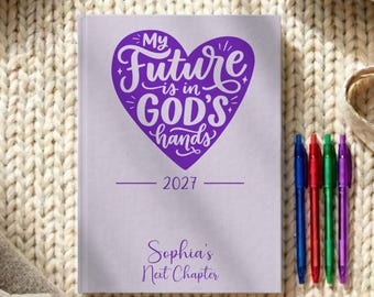 Personalized Next Chapter Journal 2027, Christian Graduation Gift for Her, Teen Girl Scripture Journal, College Bound Gift Daughter