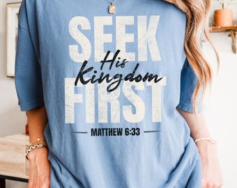 Christianity Shirt for Women, Comfort Colors Faith Tee, Christian Graphic Shirt, God Is Good Gift, Trendy Church Girl Apparel