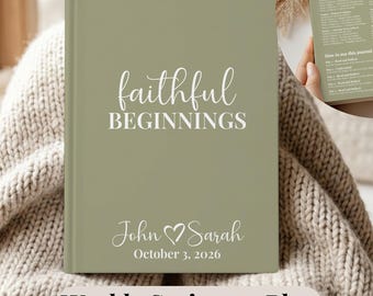 Christian Engagement Gift Journal For Couples, Faith Based Marriage Preparation Journal, Christian Couples Devotional, Bridal Shower Gift